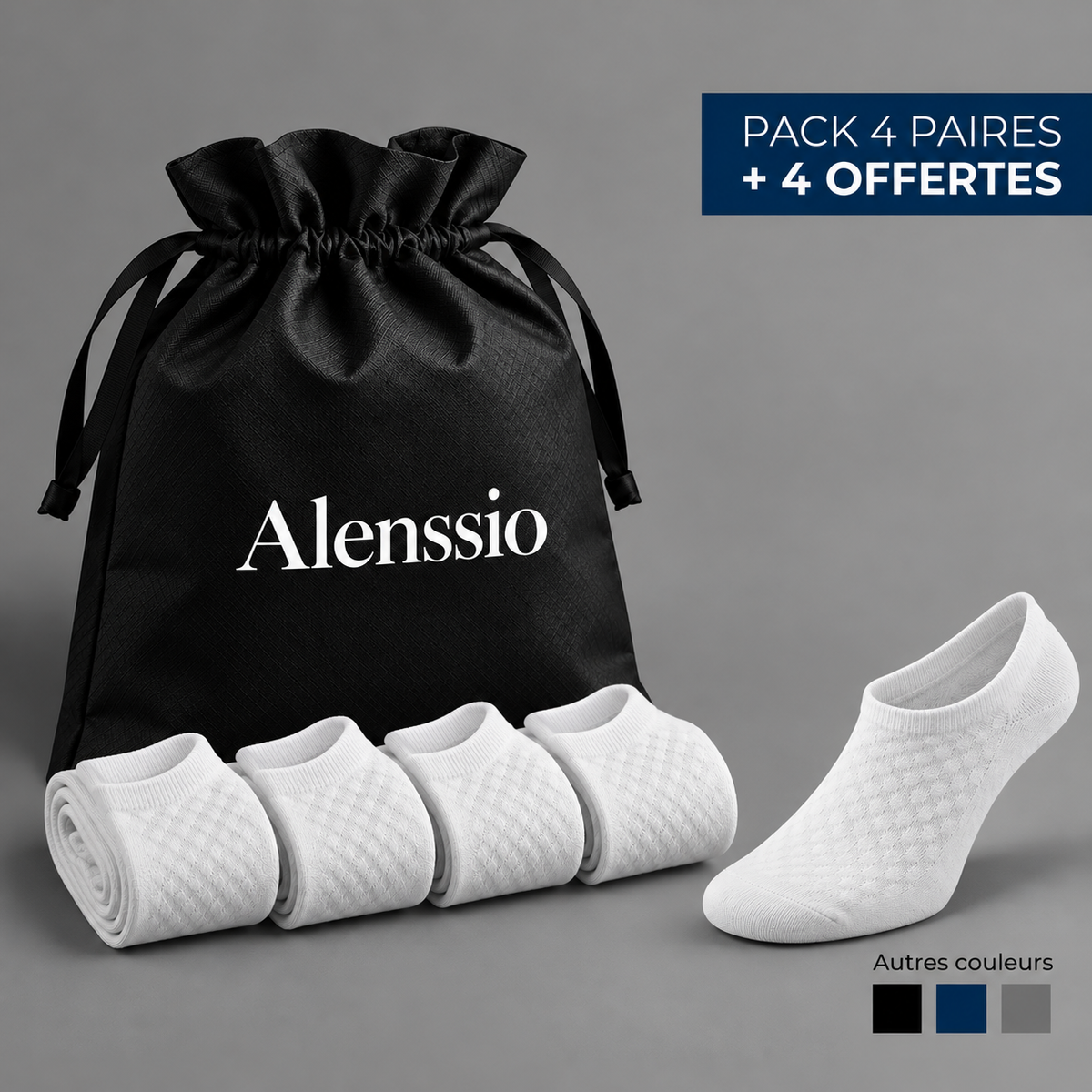 Chaussettes Alenssio basses en fibre de bambou premium