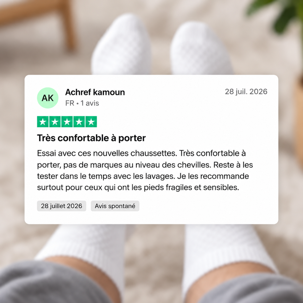 Chaussettes Alenssio mi-hautes en fibre de bambou premium