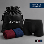 Boxer Alenssio Coton Confort - Lot de 3 Boxers Homme Doux et Respirants