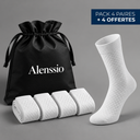 Chaussettes Alenssio mi-hautes en fibre de bambou premium