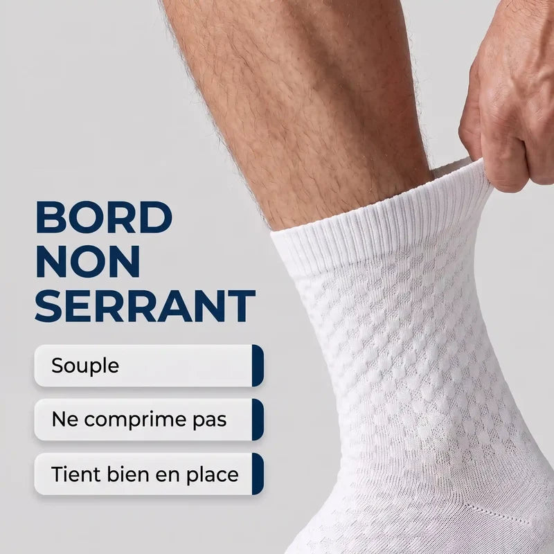 Chaussettes Alenssio mi-hautes en fibre de bambou premium