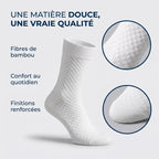 Chaussettes Alenssio mi-hautes en fibre de bambou premium